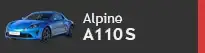 Incentive automobile au volant d'une Alpine A110S
